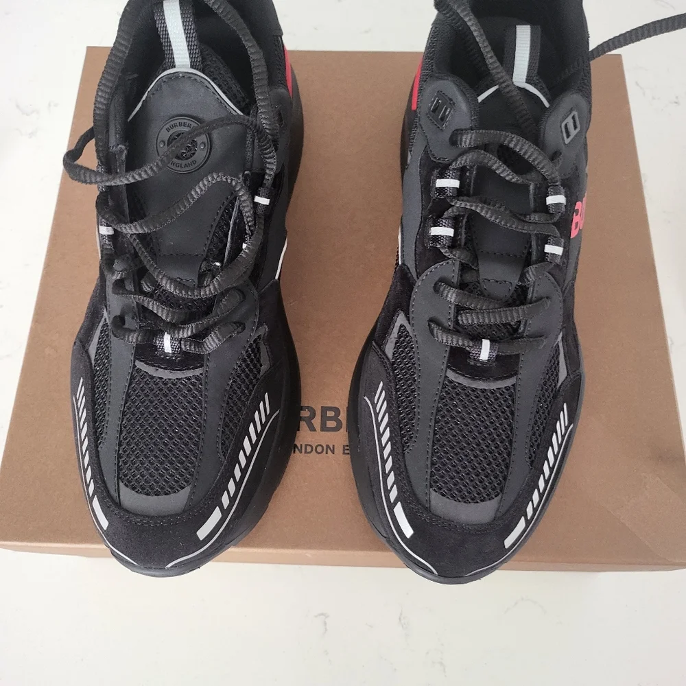 Burberry Black Sean Sneakers size 13 (Euro 46) New - Picture 6 of 16